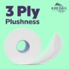 Kressa Finesse 3Ply Toilet Paper, 8 Rolls x 300 Pulls Per Roll - image 5