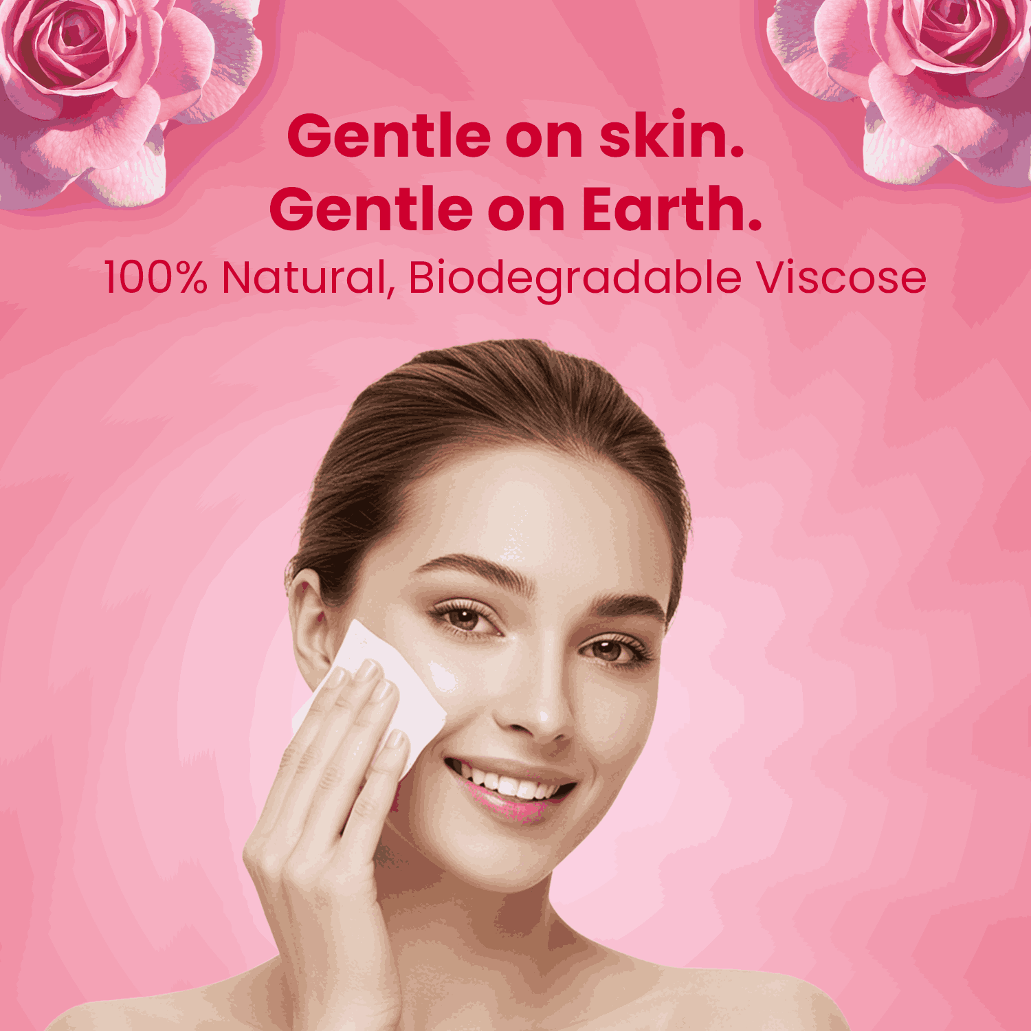 Kressa Rose Water Face Wipes, Gentle, Hydrating & Refreshing Face Cleansing Wipes - image 4