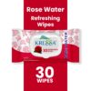 Kressa Rose Water Face Wipes, Gentle, Hydrating & Refreshing Face Cleansing Wipes - image 2