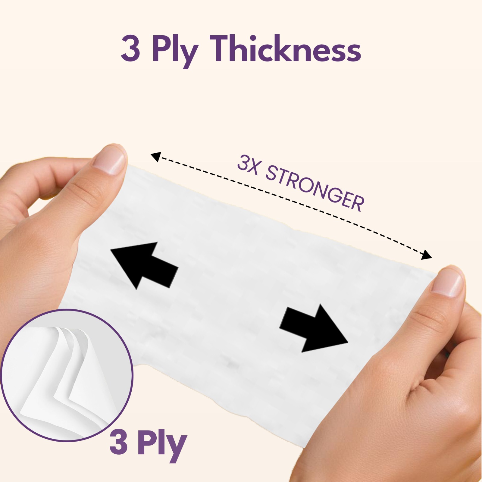 Kressa Premium Ultrasoft 3Ply Face Tissue Box, 100 Pulls Per Box - image 3