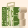 Kressa Konserve Bamboo Toilet Roll, Unbleached 3Ply, 4 Rolls x 220 Pulls Per Roll - image 2