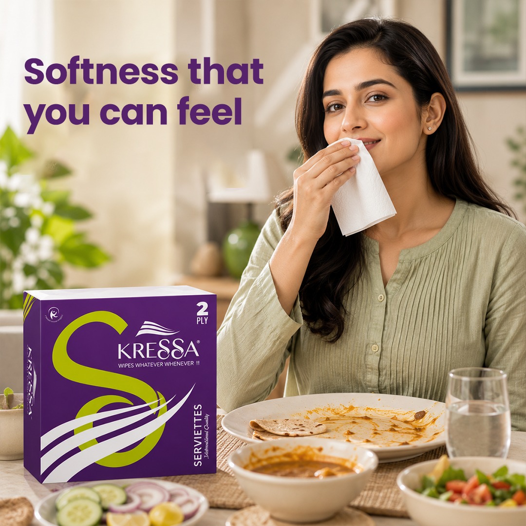 Kressa Paper Napkin, 32X32 CM 2 Ply, 50 Pulls - image 2