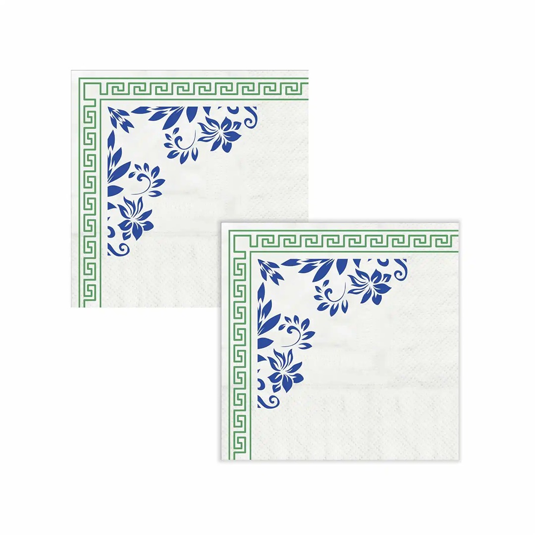 Kressa Printed Napkins For Party (Classic Prints), 2Ply 50 Pulls per Pack Printed Tissue Paper - image 2