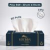 Kressa 3 Ply Face Tissue Box, 80 Pulls Per Box - image 3