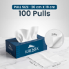 Kressa 2 Ply Face Tissues, Virgin Pulp, Ultra Soft, 100 Pulls Per Box - image 3