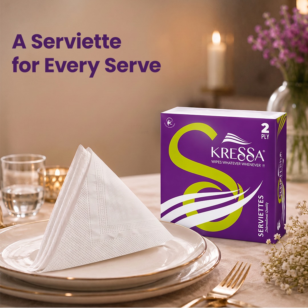 Kressa Paper Napkin, 32X32 CM 2 Ply, 50 Pulls - image 4