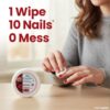 Kressa Acetone-Free Nail Polish Remover Wipes, Sweet Rose - image 5