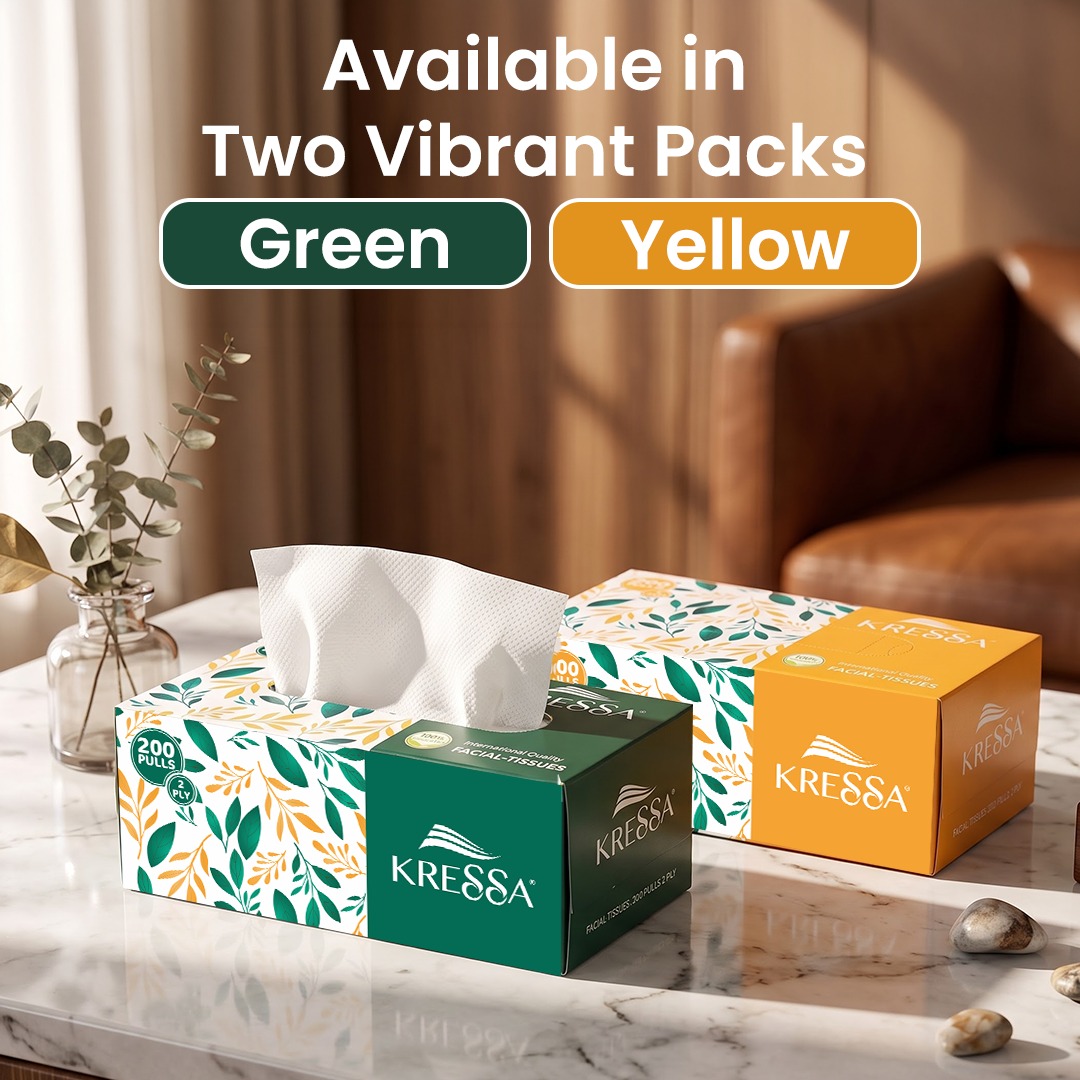 Kressa 2 Ply Face Tissues, 200 Pulls Per Box - image 2