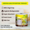 Kressa Jumbo Multipurpose Kitchen Tissue Roll, 2Ply, 300 Sheets Per Roll - image 3