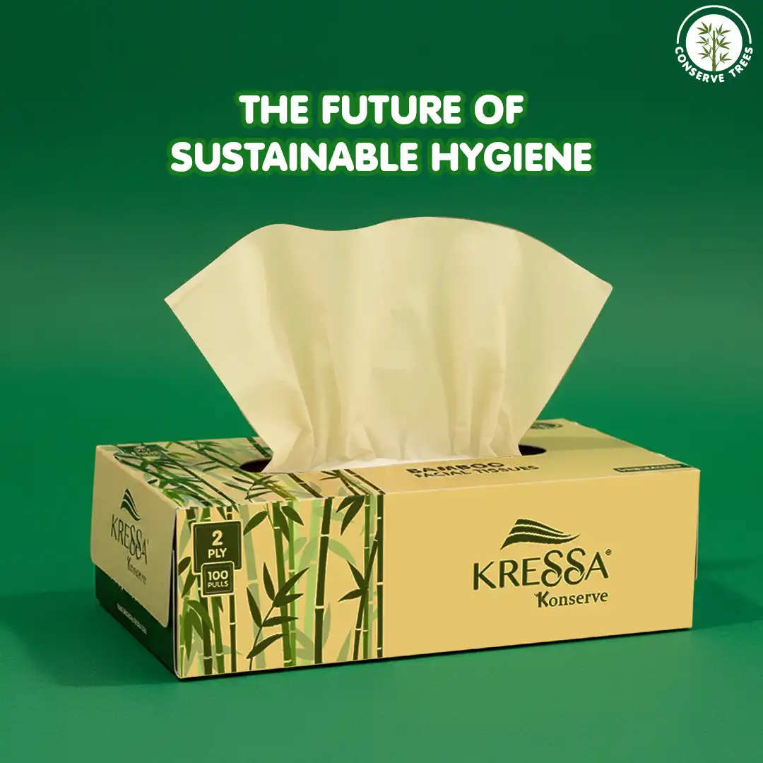 Kressa Konserve Bamboo Face Tissue, 2 Ply, 100 Pulls Per Box - image 8