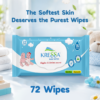 Kressa Baby Wet Wipes With Lid, 99% Pure Water, 72 Wipes Per Pack - image 2