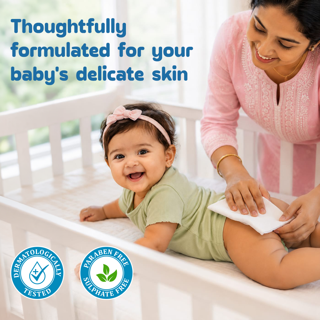 Kressa Baby Wet Wipes With Lid, 99% Pure Water, 72 Wipes Per Pack - image 3