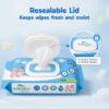 Kressa Baby Wet Wipes With Lid, 99% Pure Water, 72 Wipes Per Pack - image 5