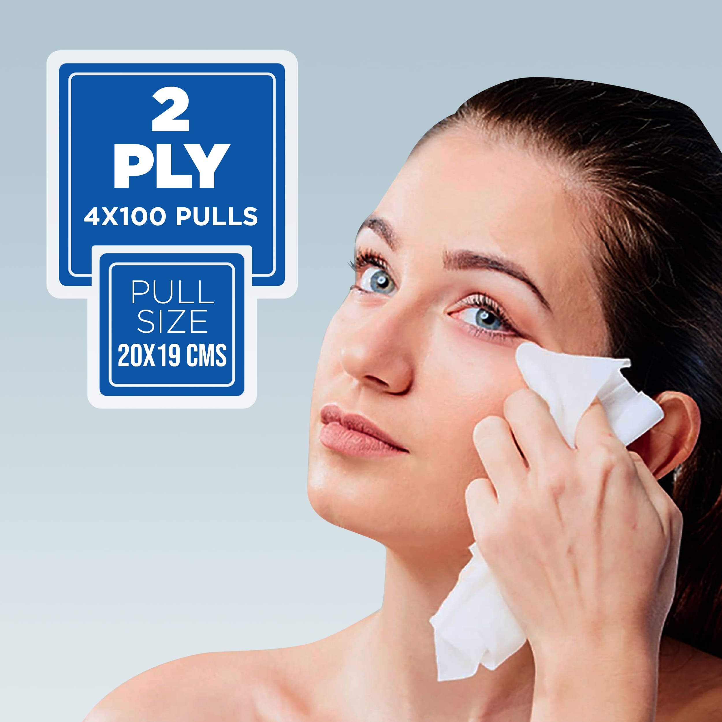Kressa 2 Ply Face Tissue Pack Of 4 Boxes, 100 Pulls Per Box Total 400 Pulls - image 6