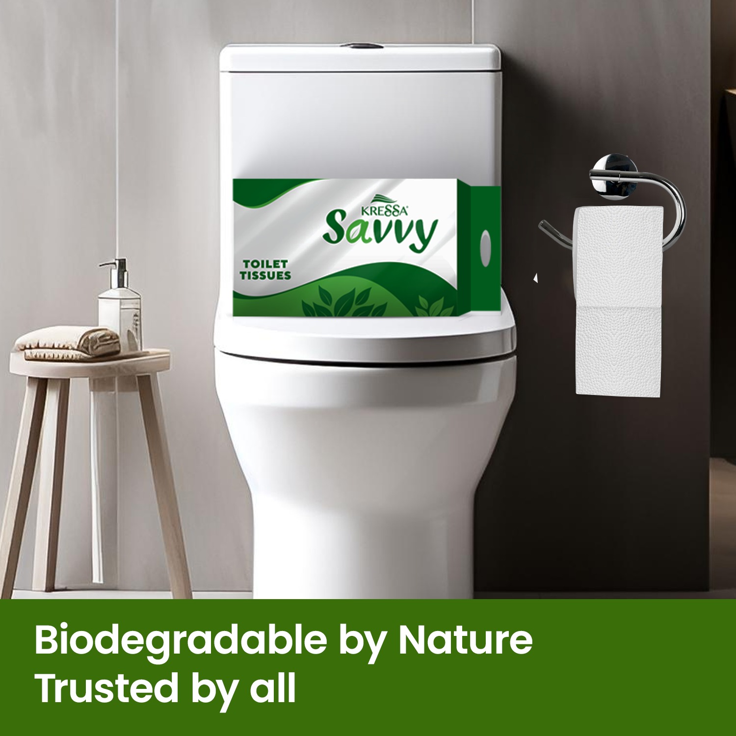 Kressa Savvy 2 Ply Toilet Paper Roll, 6 Rolls x 180 Pulls Per Roll - image 6