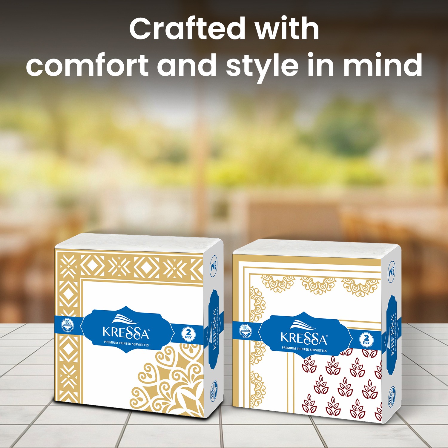 Kressa Premium Printed Napkins 40x40 cm (Party Prints), 2Ply Printed Tissue Paper - image 6