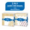 Kressa Premium Printed Napkins 40x40 cm (Party Prints), 2Ply Printed Tissue Paper - image 2