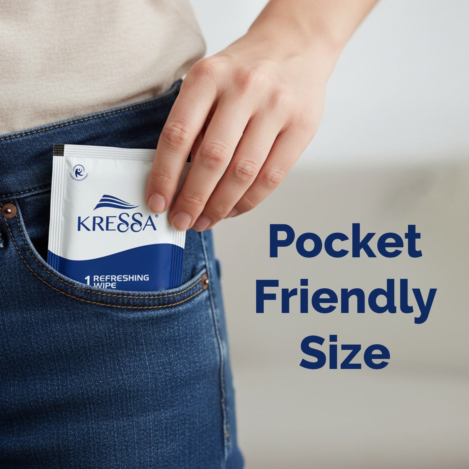 Kressa Refreshing and Cleansing Wet Wipes, pH Balanced, Individually Packed Single Wipes - image 6