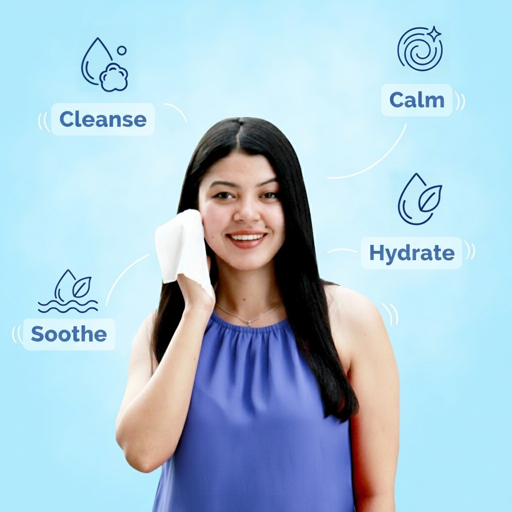 Kressa Refreshing and Cleansing Wet Wipes, pH Balanced, Individually Packed Single Wipes - image 5