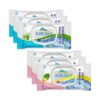 Kressa Wipes Combo, Aloe Vera Cucumber & Vitamin E Mint, 30 Wipes Per Pack - image 7