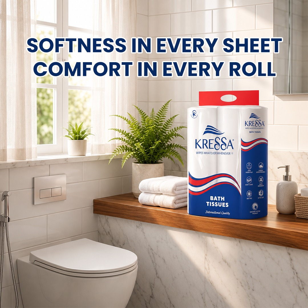 Kressa Bathroom Tissue Roll, 2 Ply, 6 Rolls x 200 Pulls Per Roll - image 3