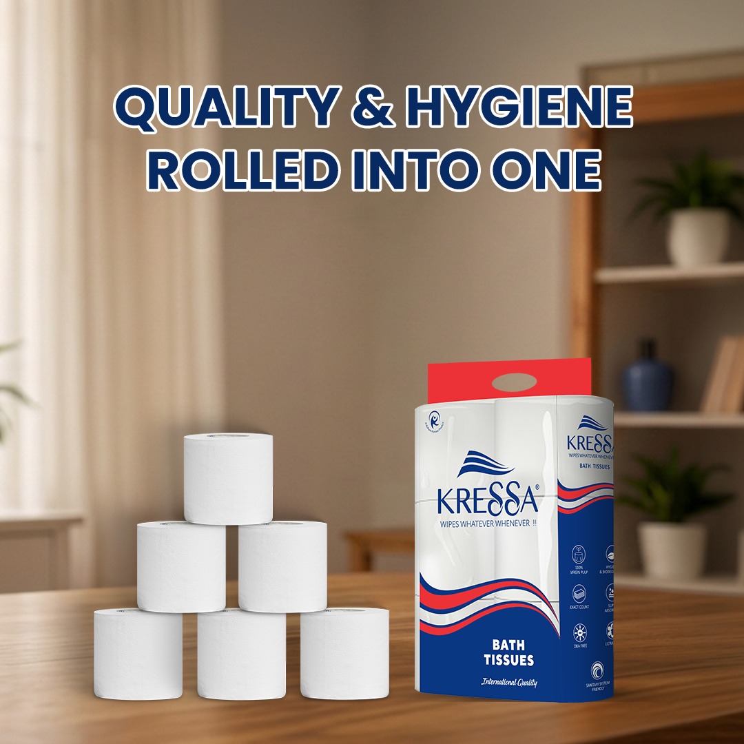 Kressa Bathroom Tissue Roll, 2 Ply, 6 Rolls x 200 Pulls Per Roll - image 4
