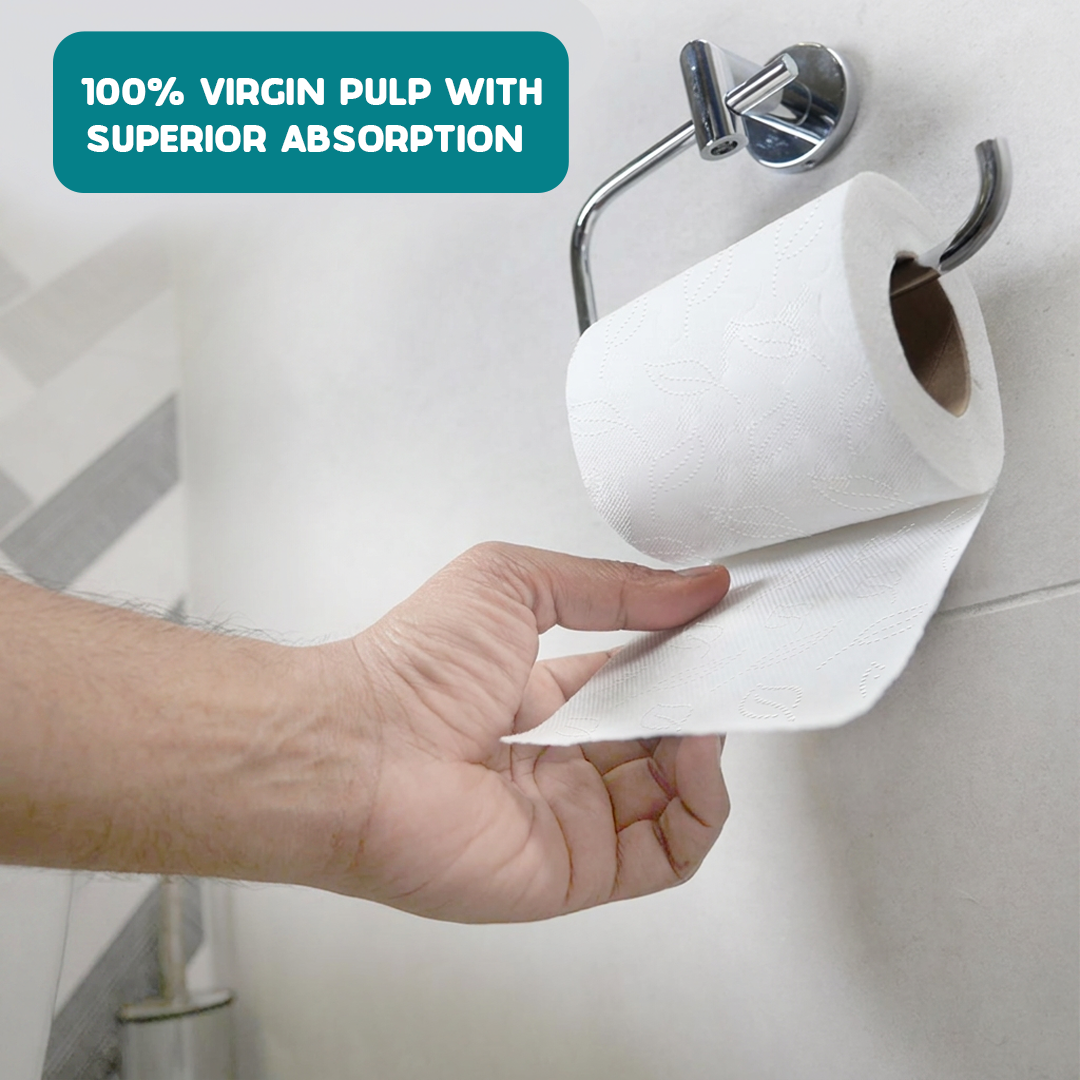 Kressa Iconic 4Ply Toilet Paper Roll, 6 Rolls x 200 Pulls, Soft & Strong - image 4