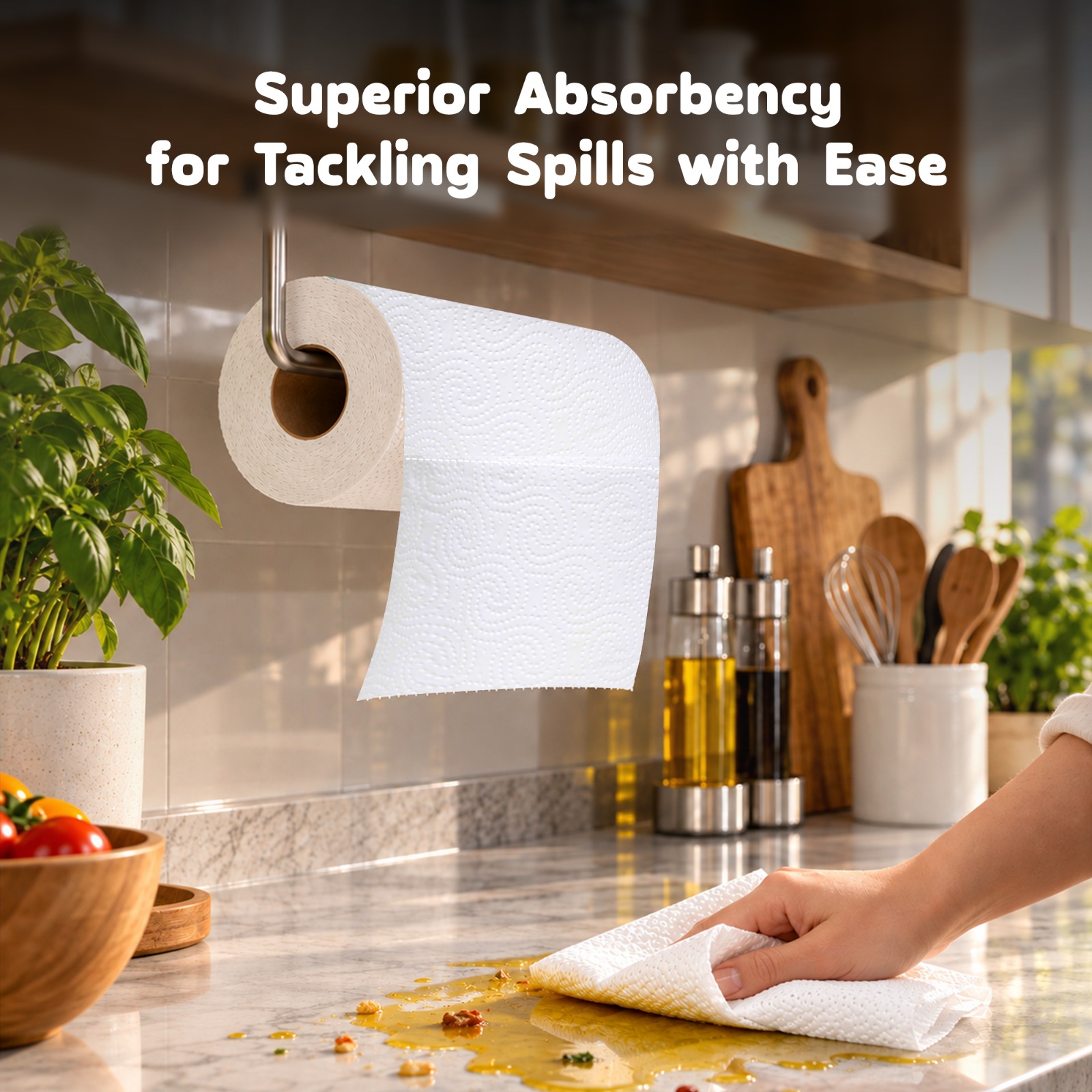 Kressa Iconic Kitchen Roll, 4 Ply, 60 Pulls Per Roll - image 4