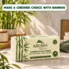 Kressa Konserve Bamboo M Fold Towels, Unbleached 125 pulls Per Pack - image 2