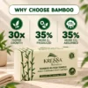 Kressa Konserve Bamboo M Fold Towels, Unbleached 125 pulls Per Pack - image 6